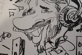 Caricatura Matteino Dj