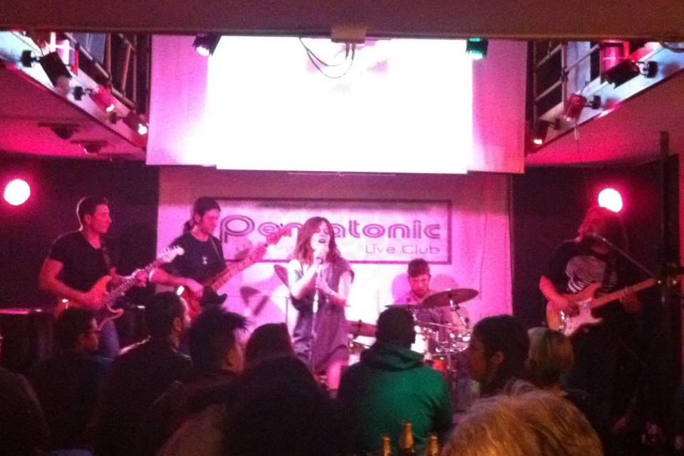 Con la band