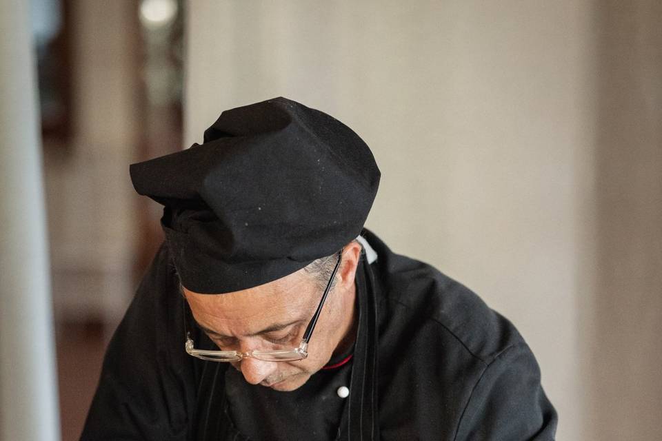 Chef serve il gran pezzo