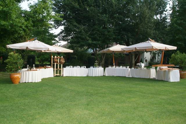 Buffet in giardino