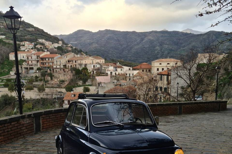 Fiat 500 blu