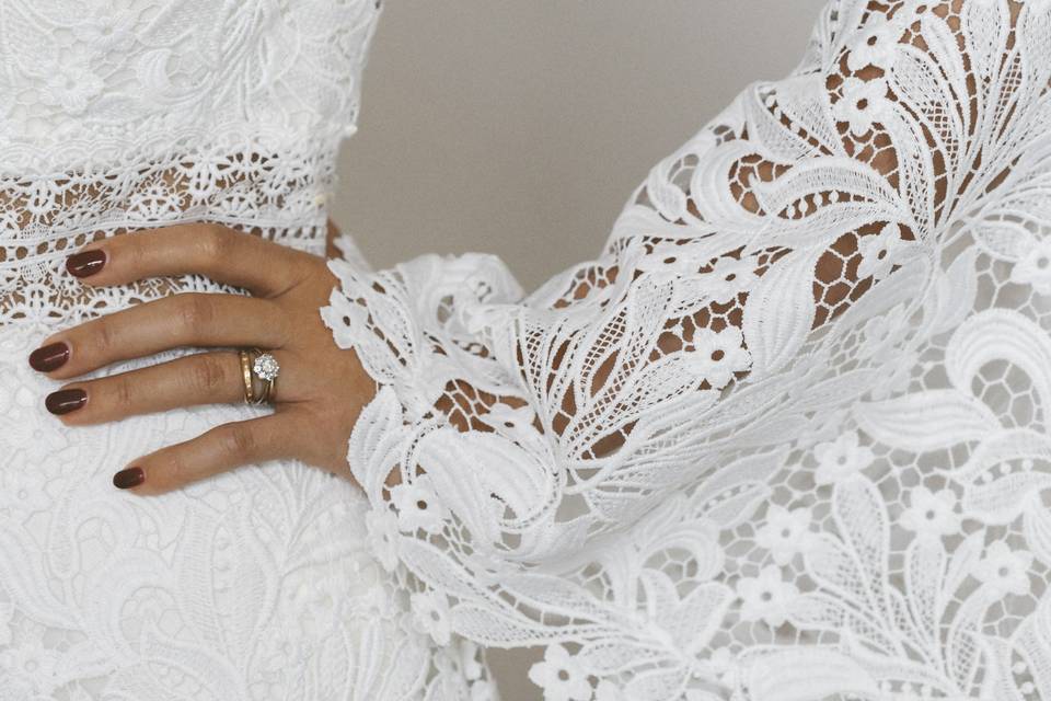Abito da sposa ricamato