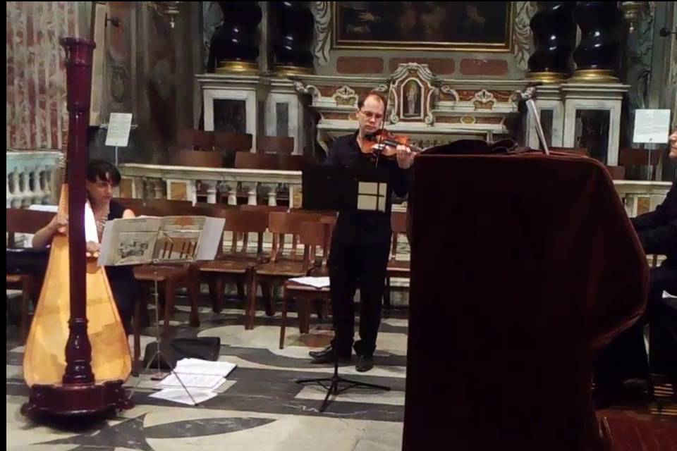 Violino, arpa e organo