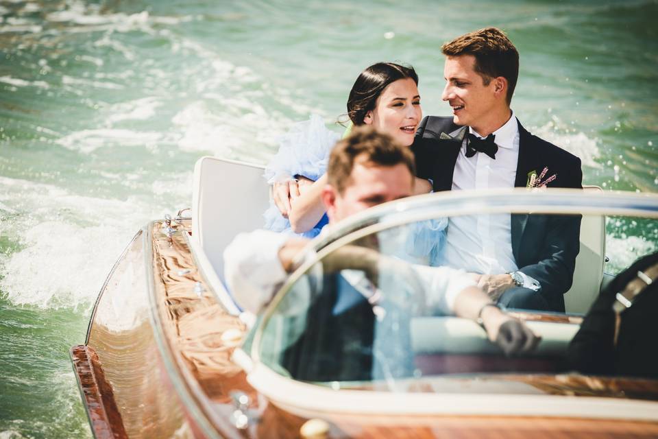 Barca per matrimonio
