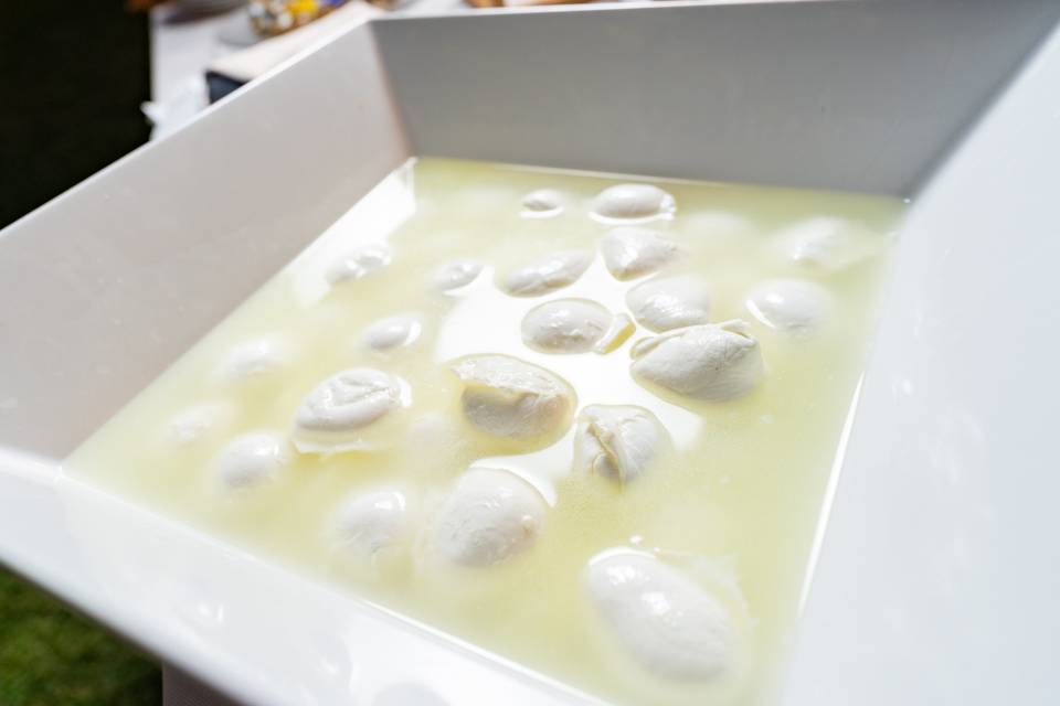 ciotola di mozzarelle
