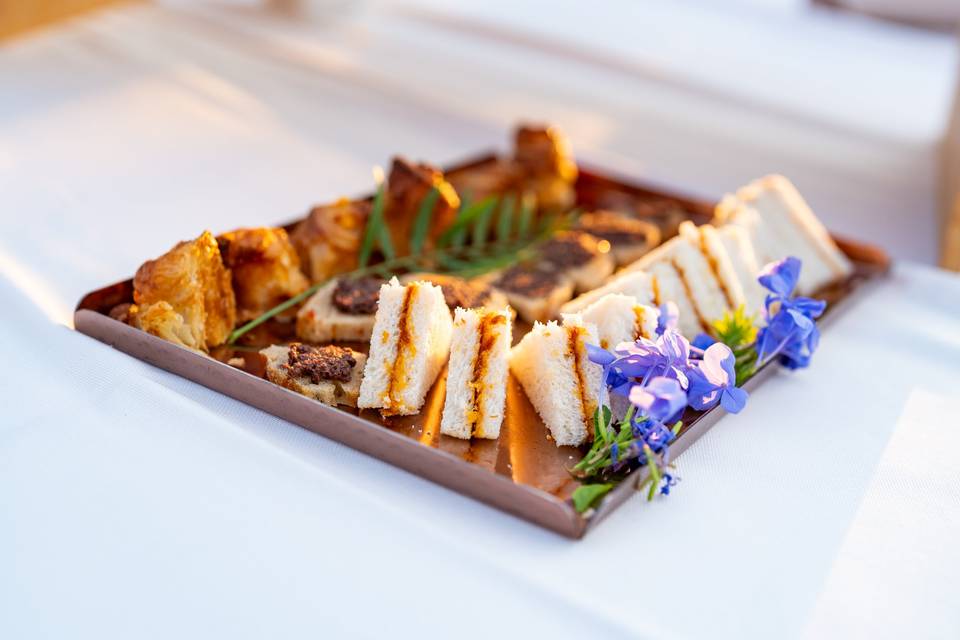 vassoio di finger food
