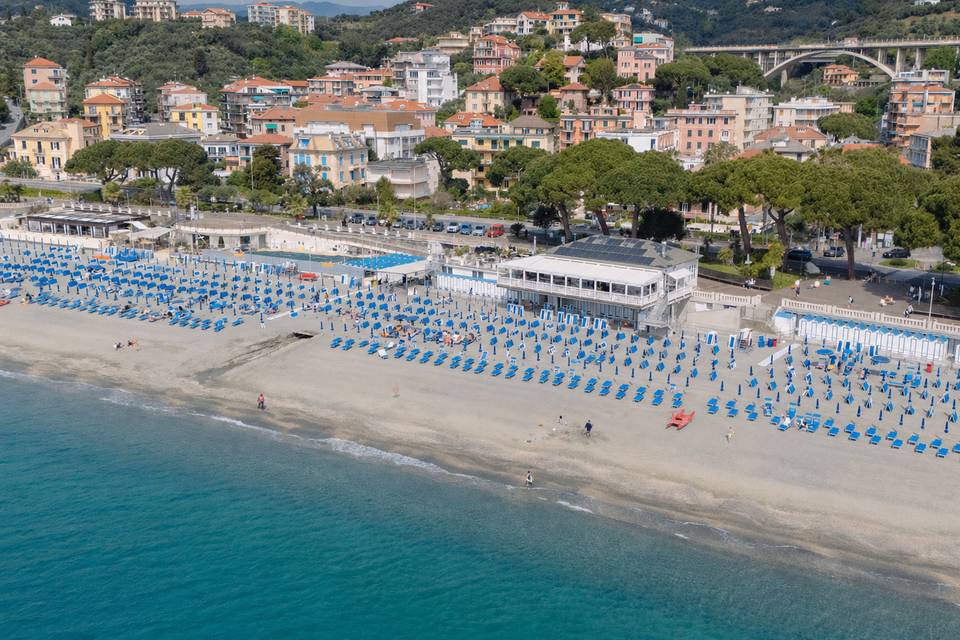 Posizione sulla spiaggia