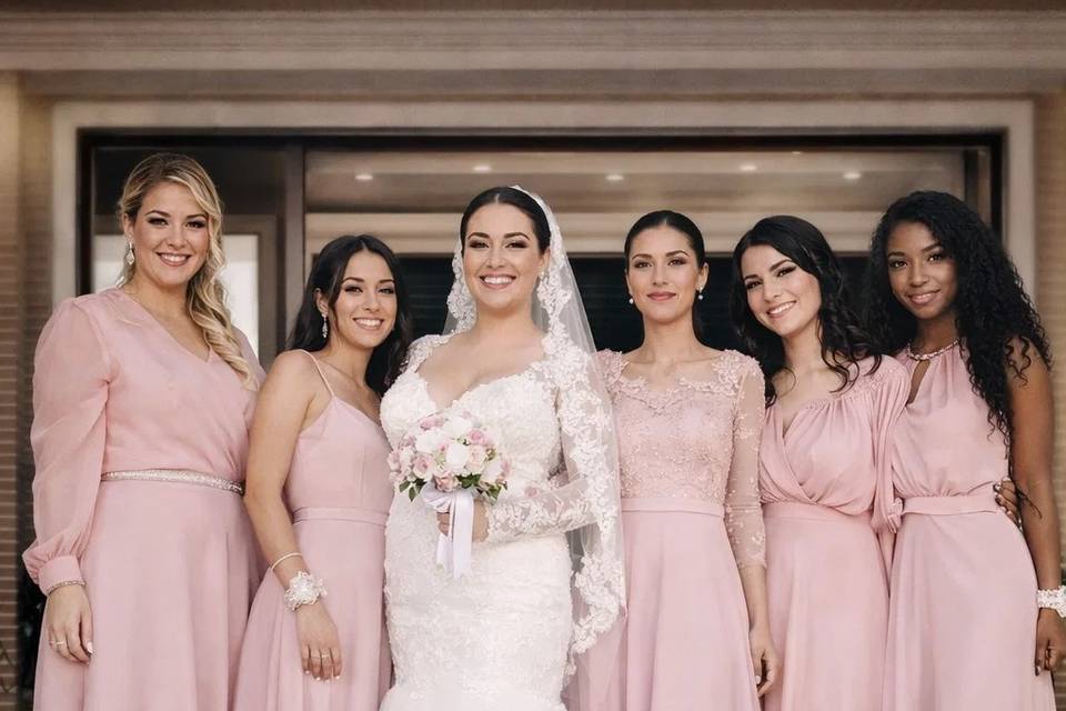Sposa e damigelle