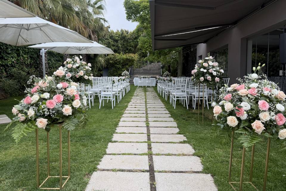 Allestimento cerimonia