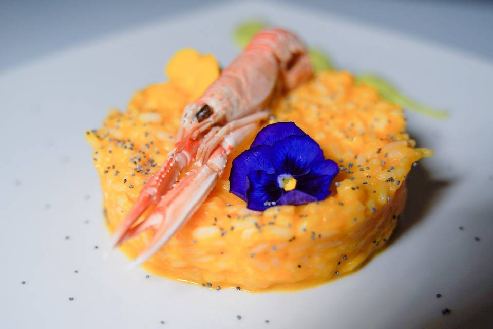 Risotto Zucca e Crostacei