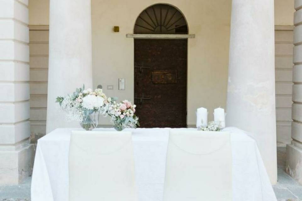 Tavolo cerimonia sposi