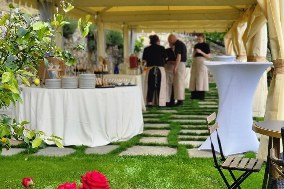 Preparazione buffet