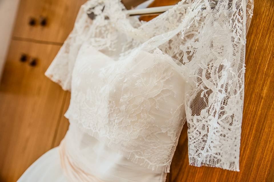 Dettagli abito Sposa