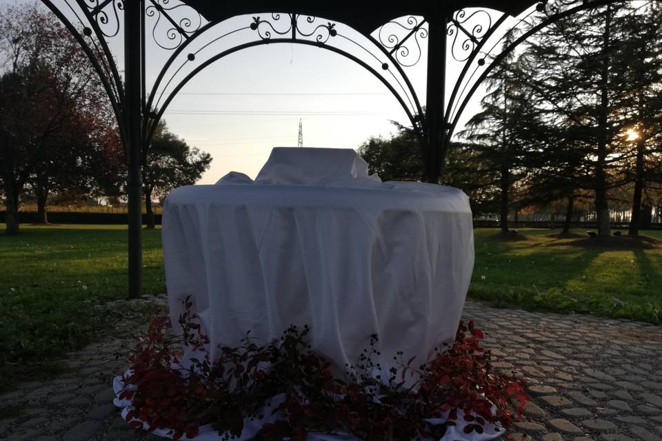 Gazebo in autunno