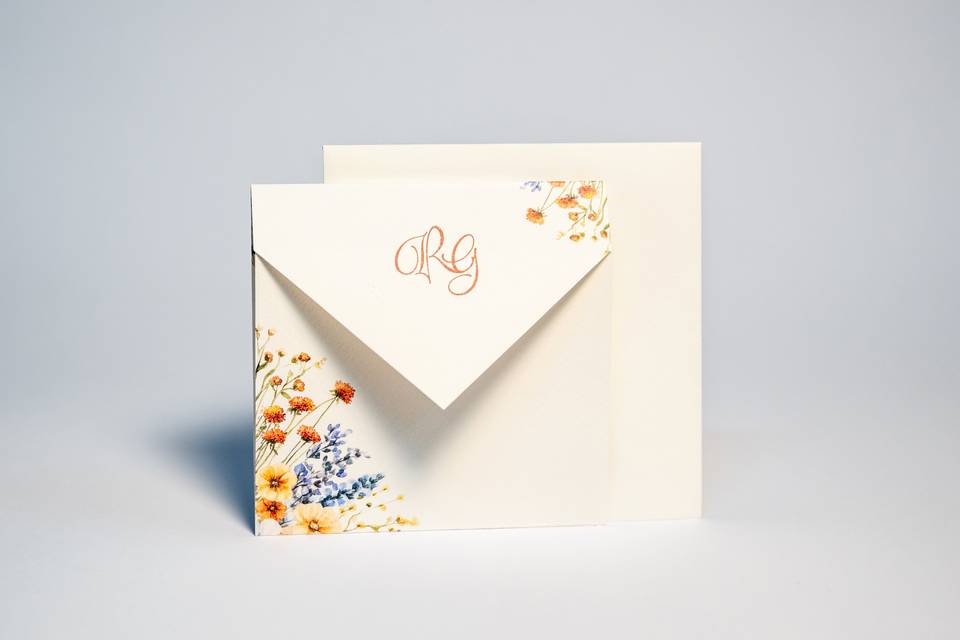 Detail_Floral Envelope with Initials