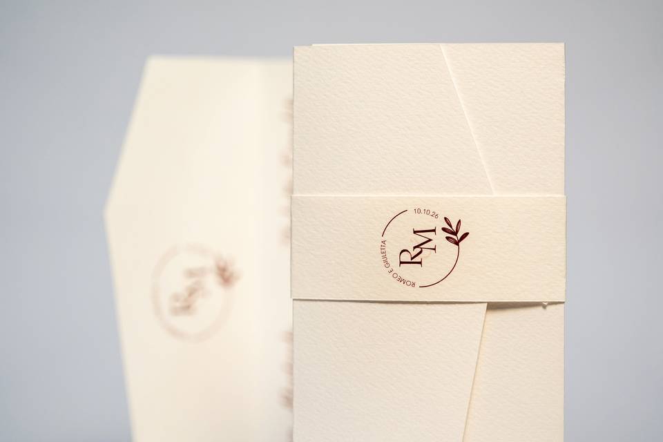 Detail_Folded Invitation with Monogram