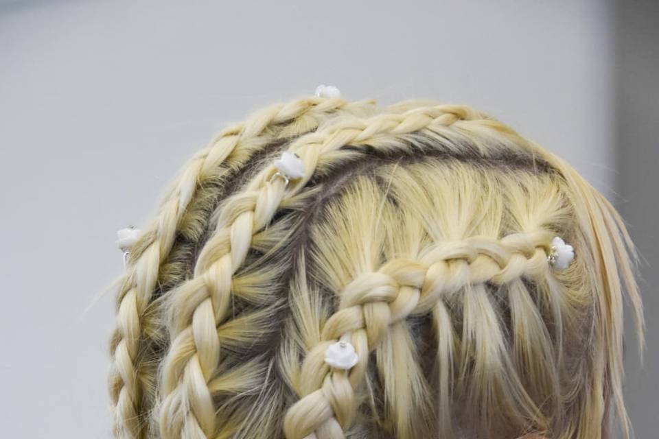Aurora bridal hair-styling