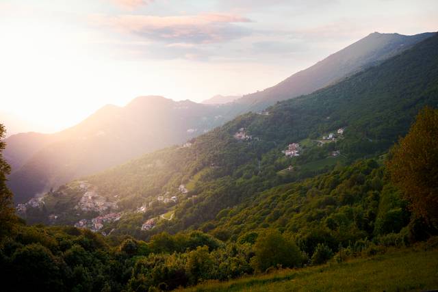 Tramonto sulla valle