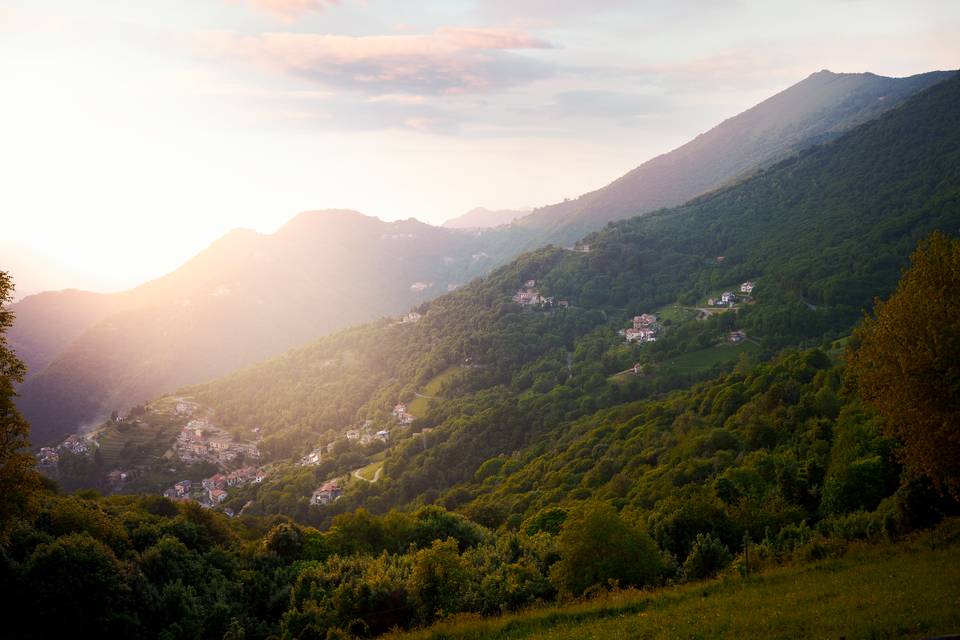 Tramonto sulla valle