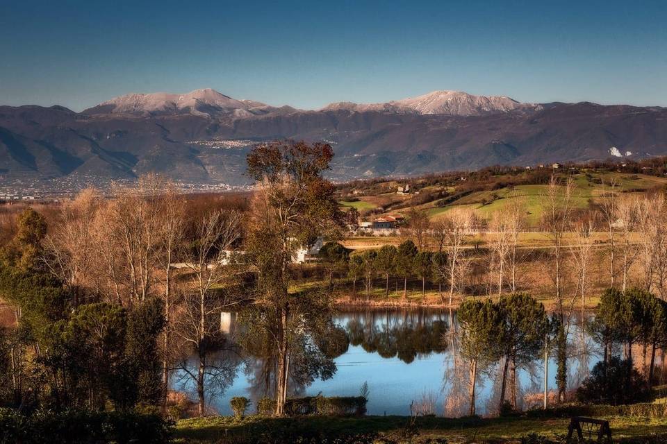 Veduta del lago dalla villa