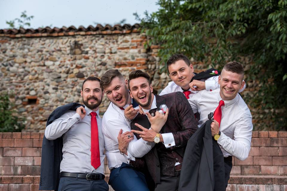 The groom friends