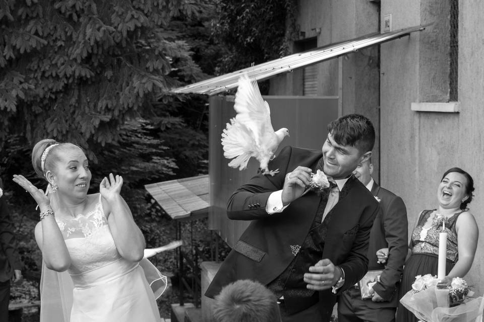 Funny wedding moment