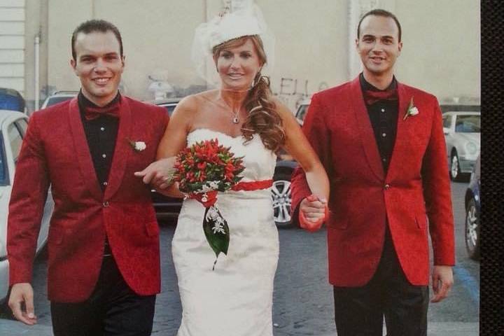 Wedding in red