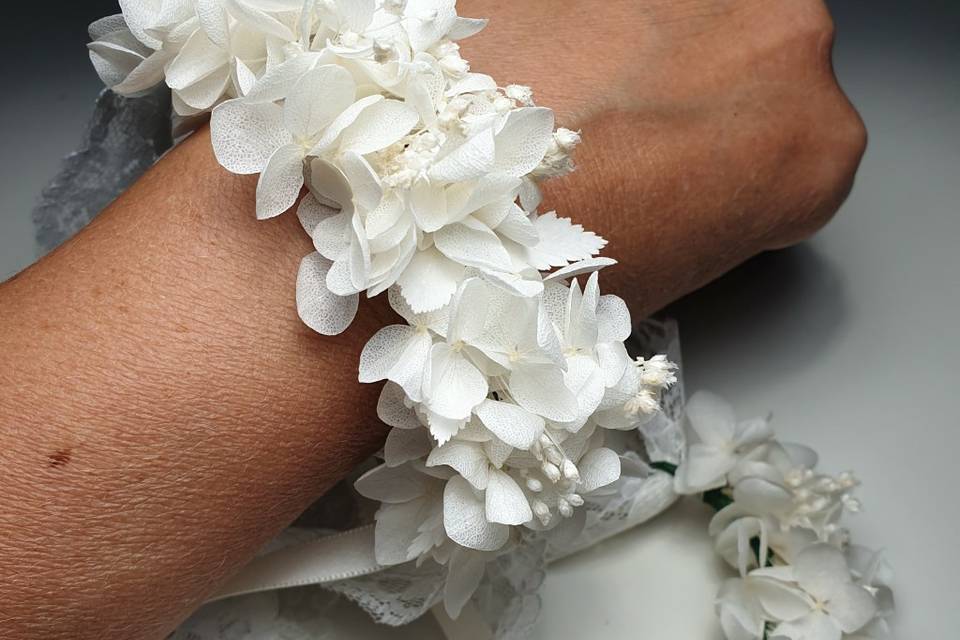 Bracciale di fiori stabilizzat