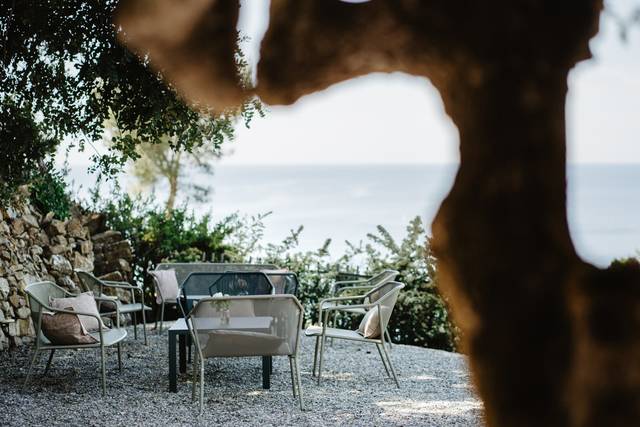 Scorcio di mare tra gli ulivi