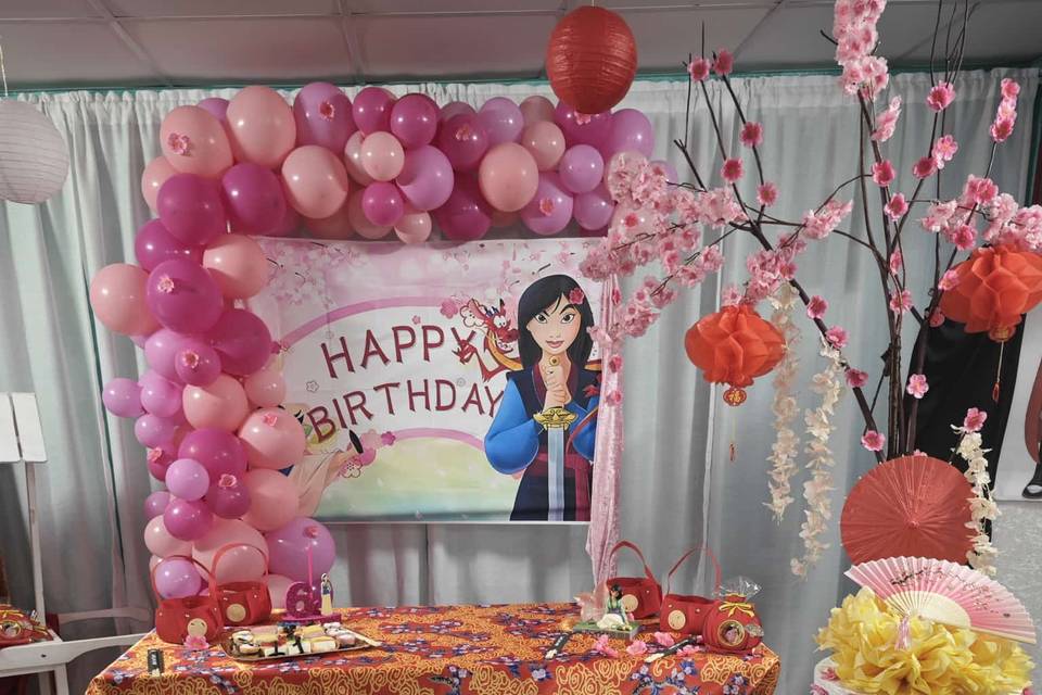 Compleanno tema mulan Disney