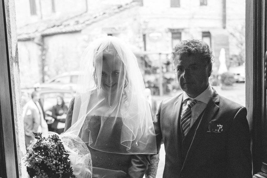 La sposa col papà