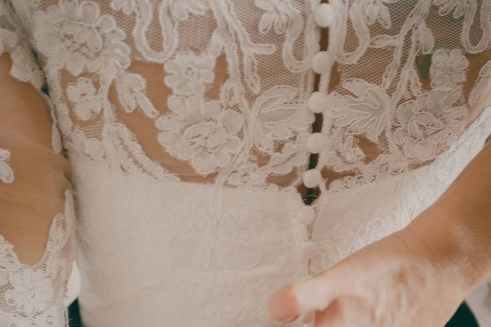Bride dress - detail
