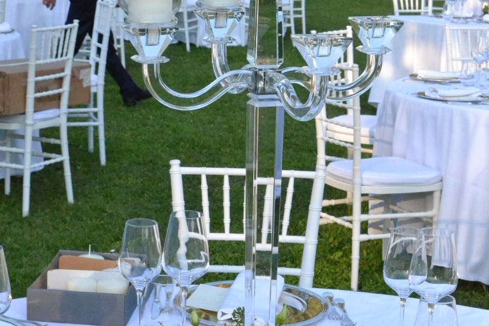 Candelabri di cristallo