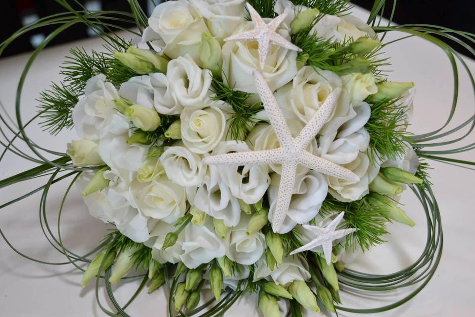 Bouquet con stelle marine