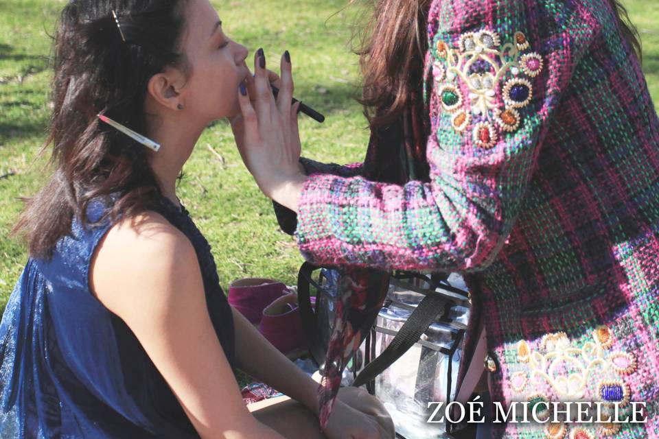 Makeup artist sul set