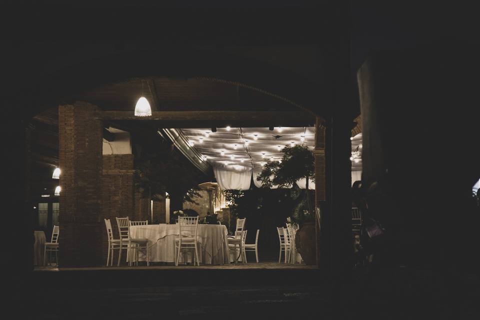 Porticato di sera