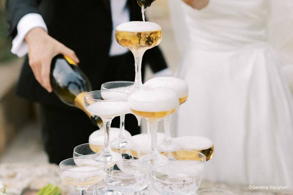 Champagne tower