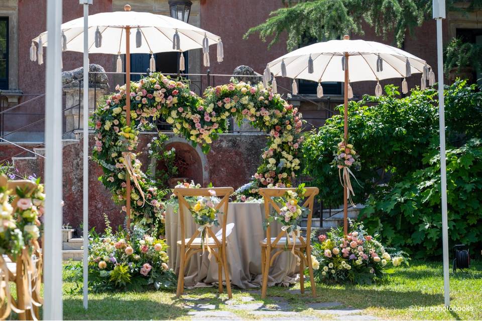 Ombrelloni con nappe