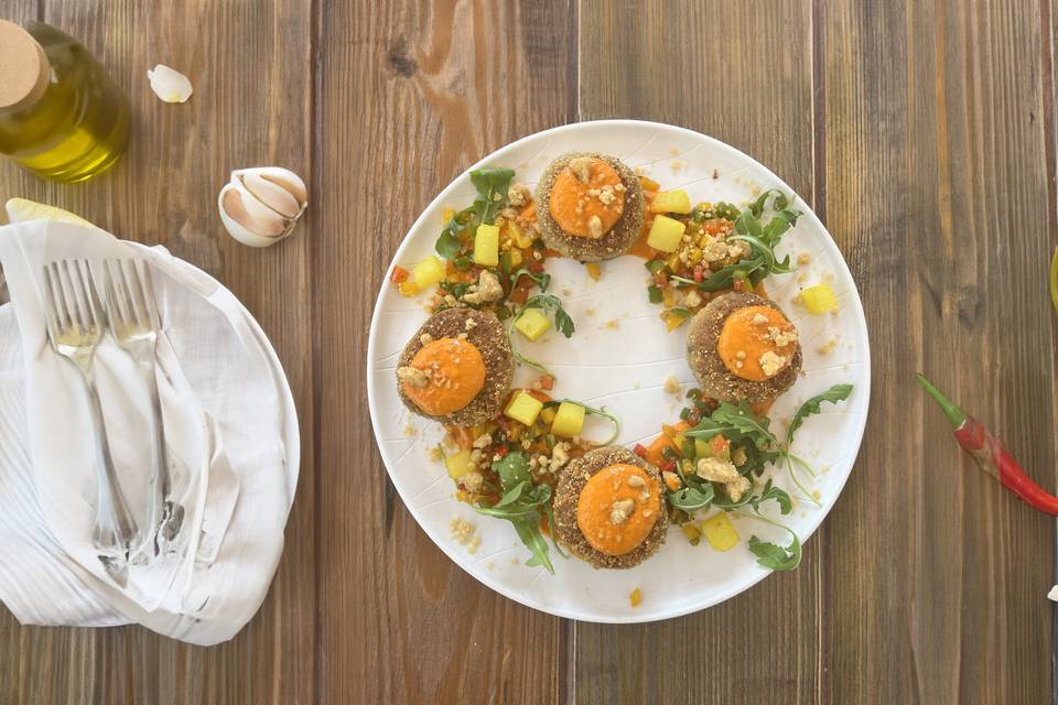 Polpette e peperoni