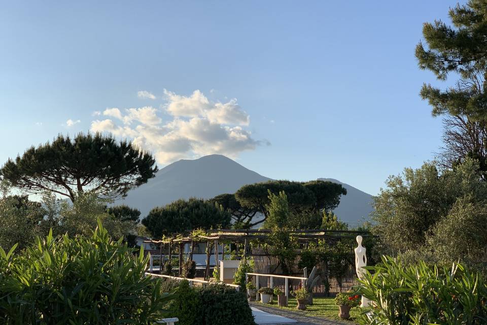 Giardino vista Vesuvio