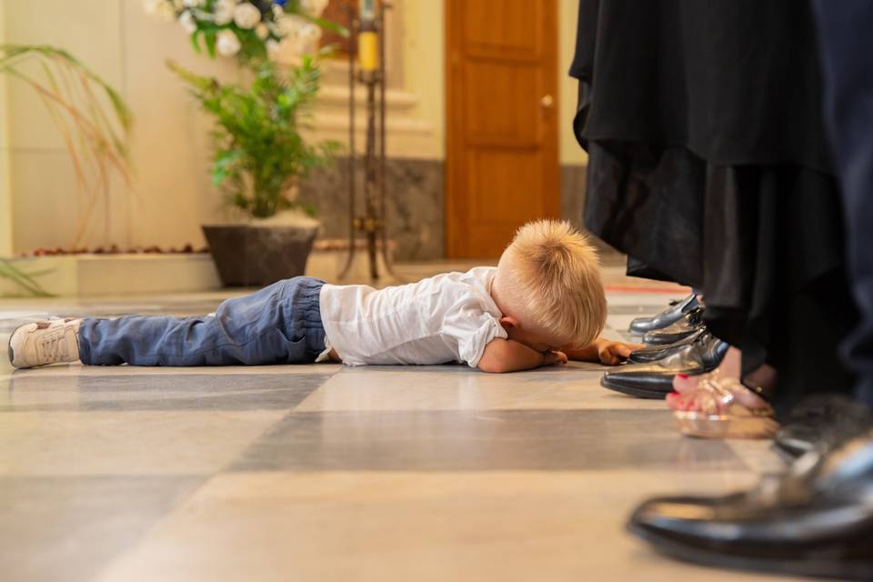 Il bambino in chiesa