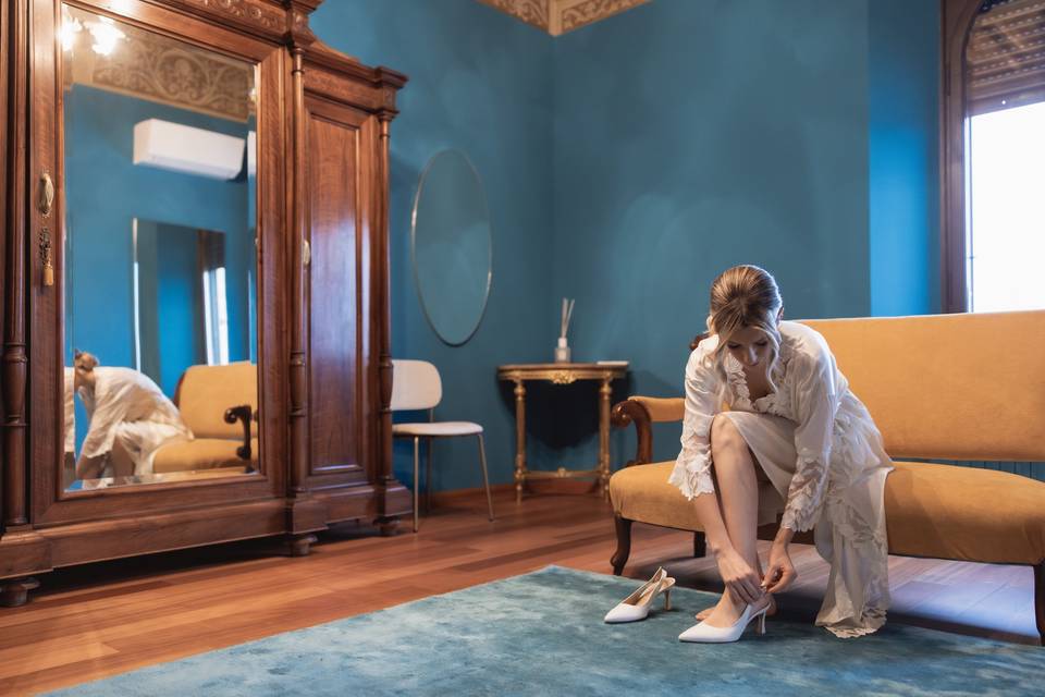 Preparazione sposa in suite