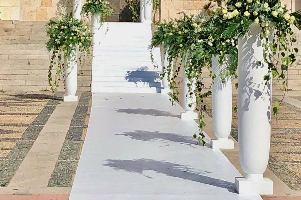 Allestimento esterno chiesa