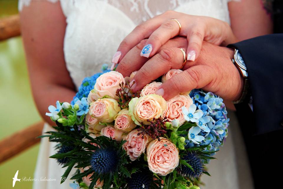 Rings Flowers and Anchor