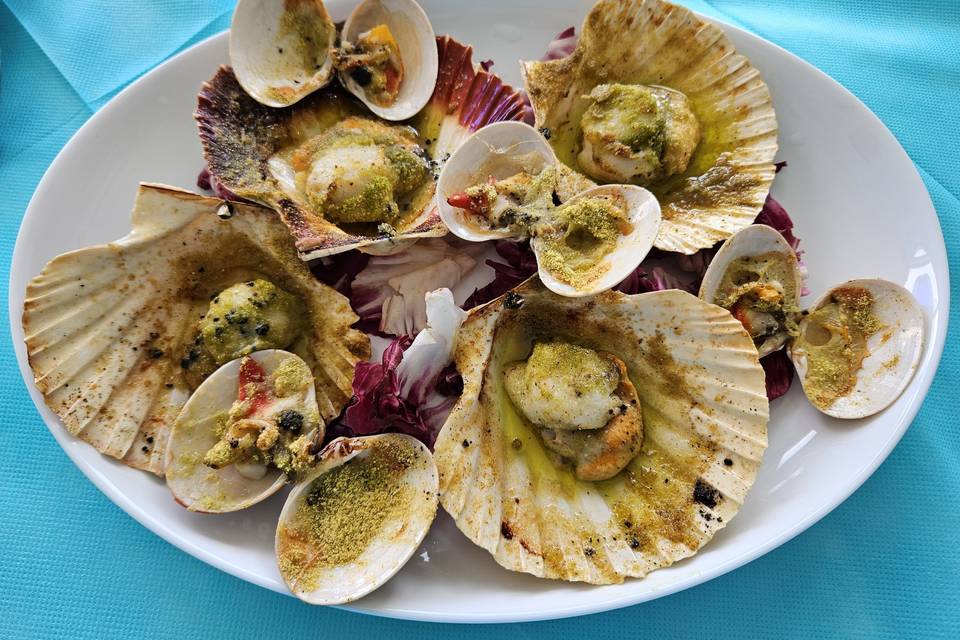 Le capesante gratinate