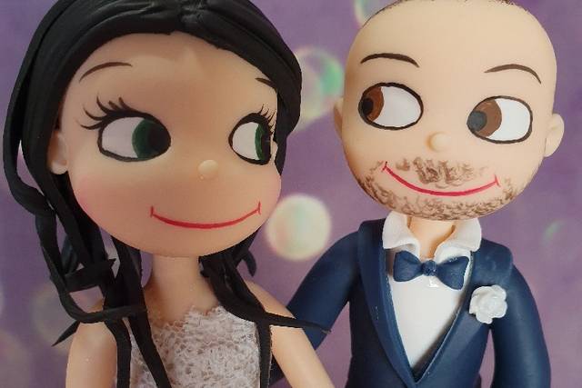 Creazioni - Cake topper - Topper cake porcellana fredda