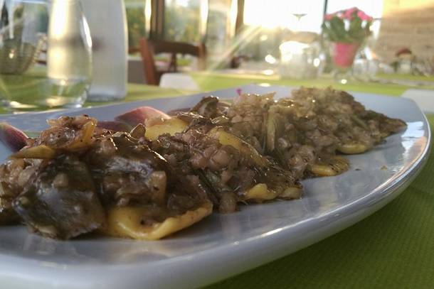 Ravioli calamari e carciofi