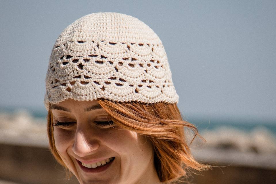 Cappello seta uncinetto