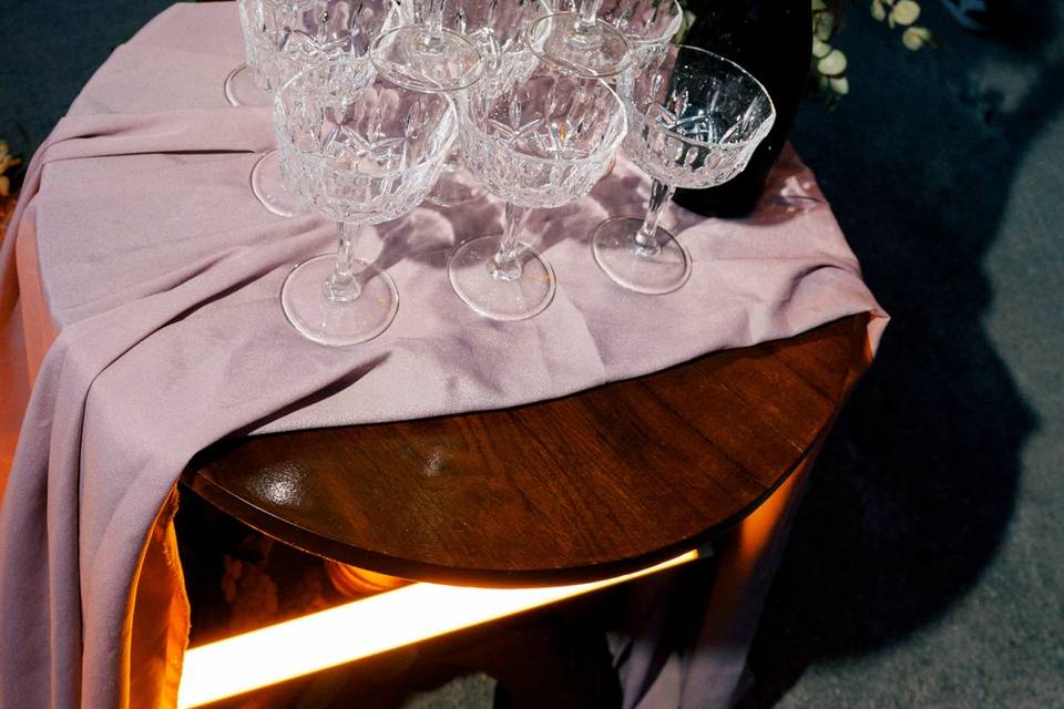 Champagne tower