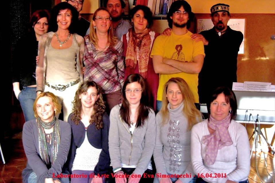 Con alcuni nostri allievi di In-Canto!